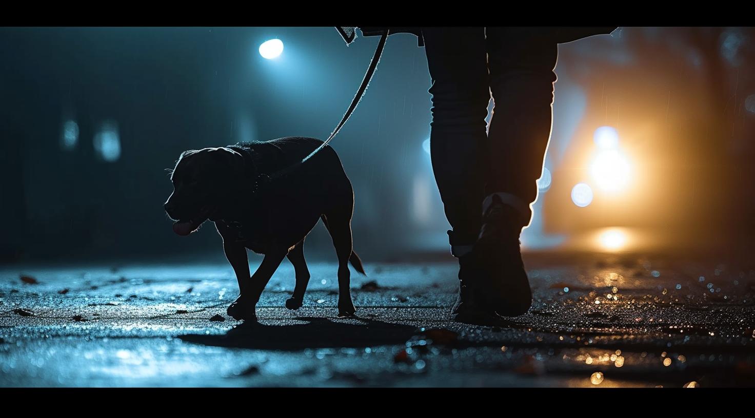 Sicherheit beim Spielen mit Hunden im Dunkeln